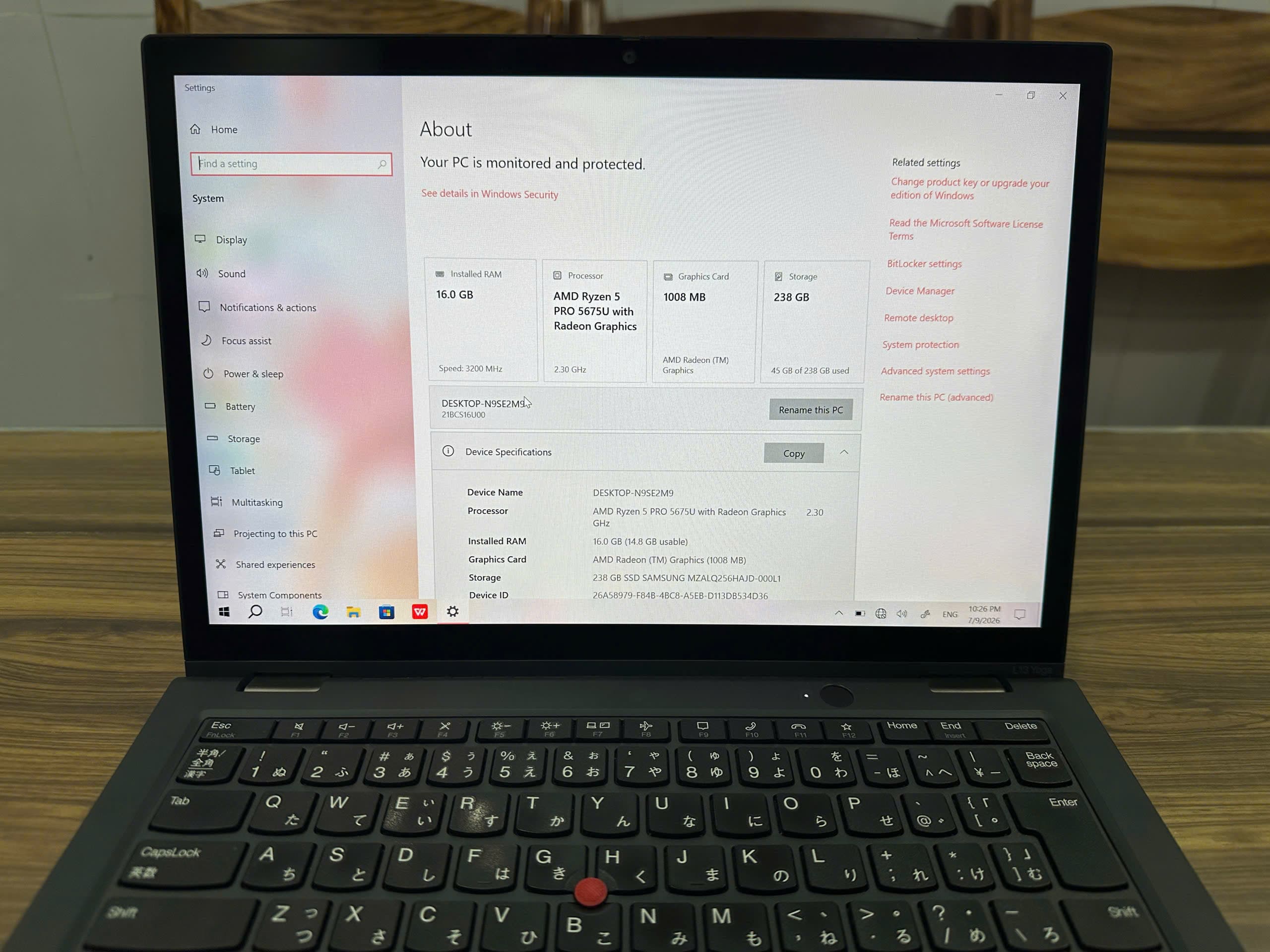 Lenovo ThinkPad L13 Yoga Gen 3 AMD thumbnail 3