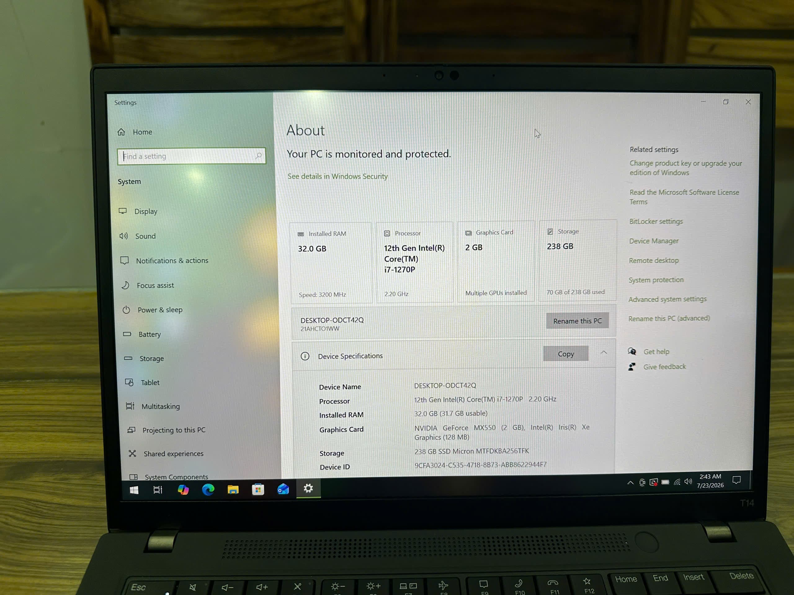 Lenovo Thinkpad T14 Gen 3 thumbnail 2