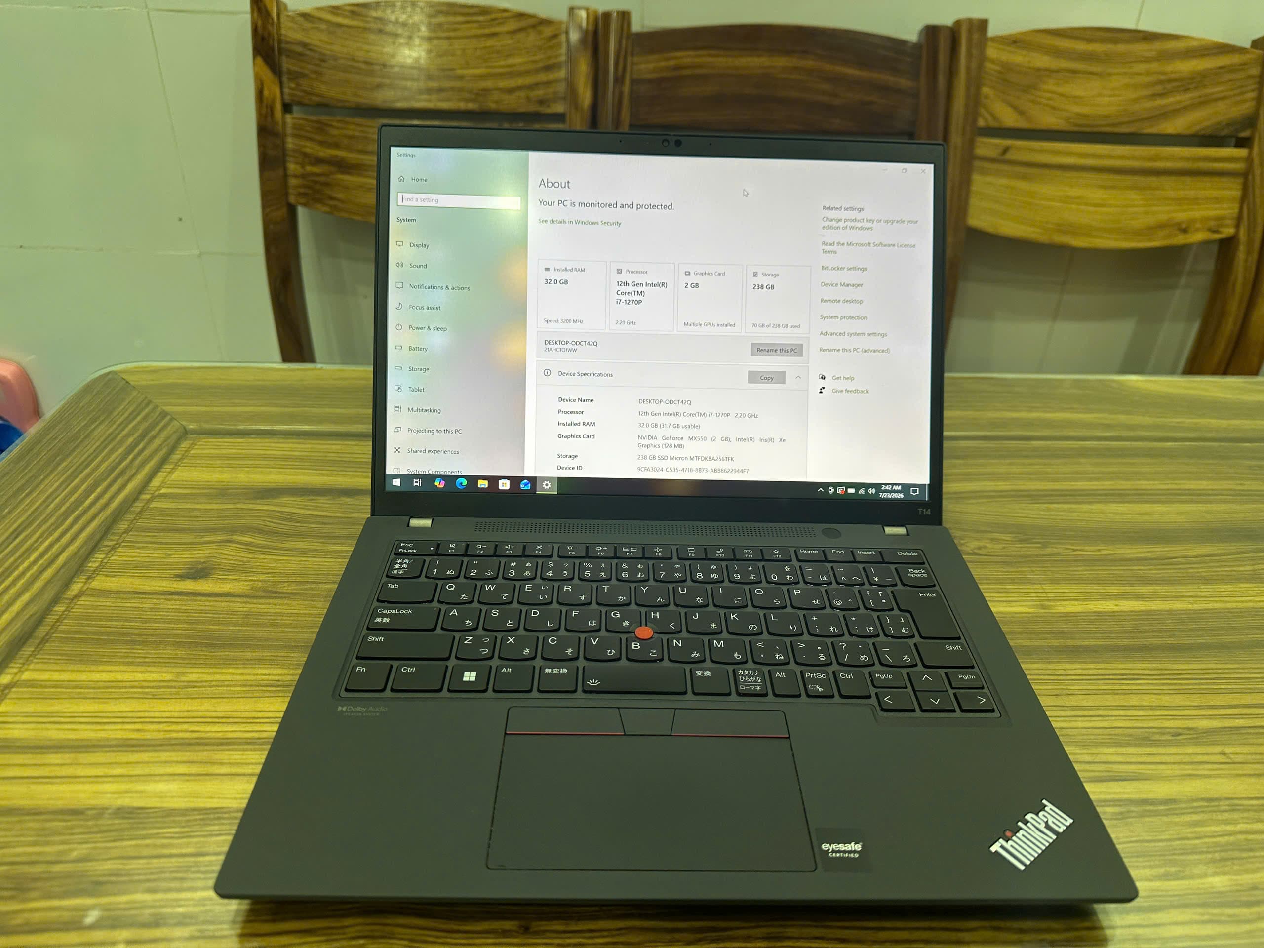 Lenovo Thinkpad T14 Gen 3 thumbnail 3