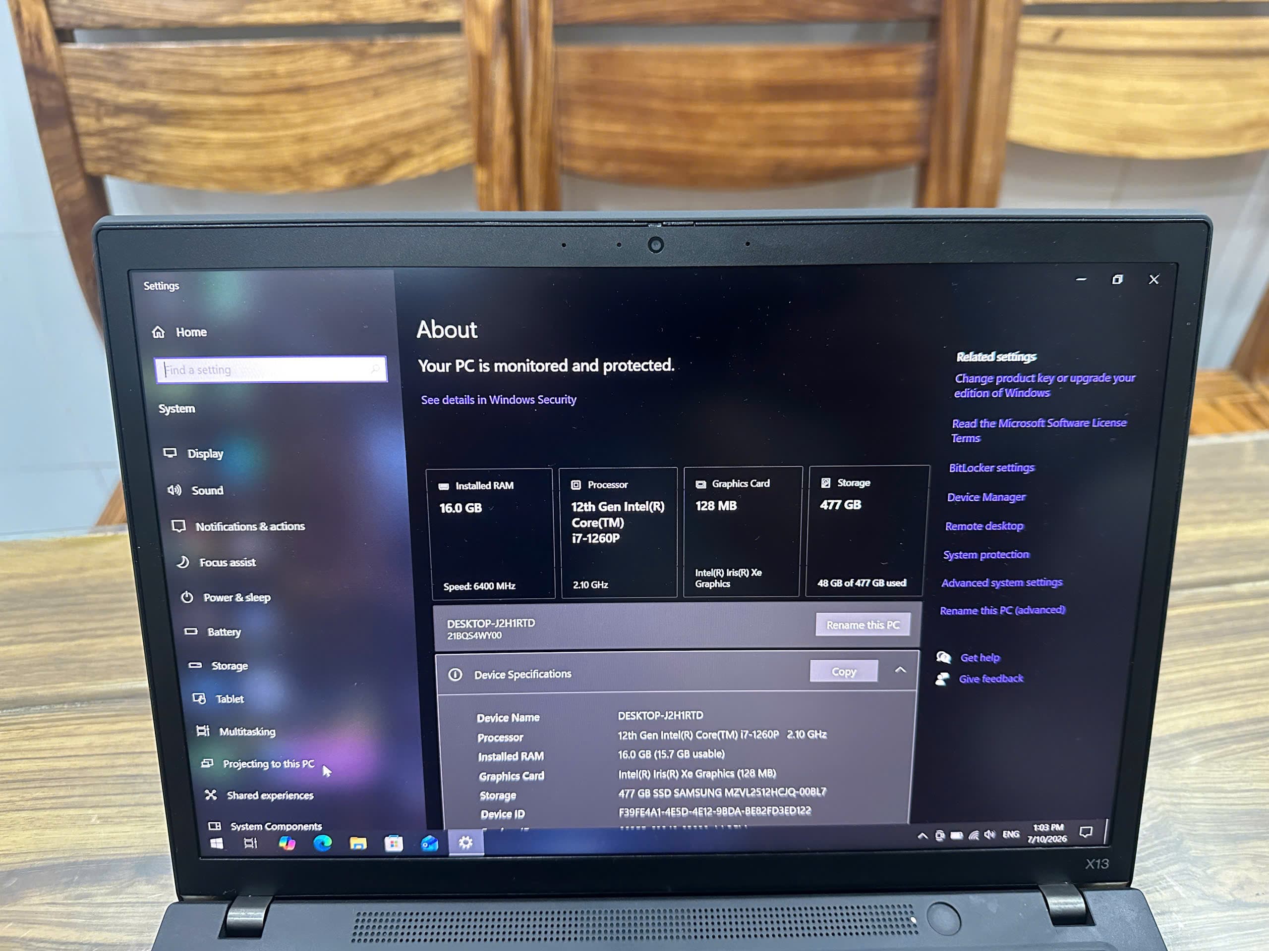 ThinkPad X13 Gen 3 thumbnail 5